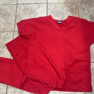 Cherokee Red Women's Scrub Set